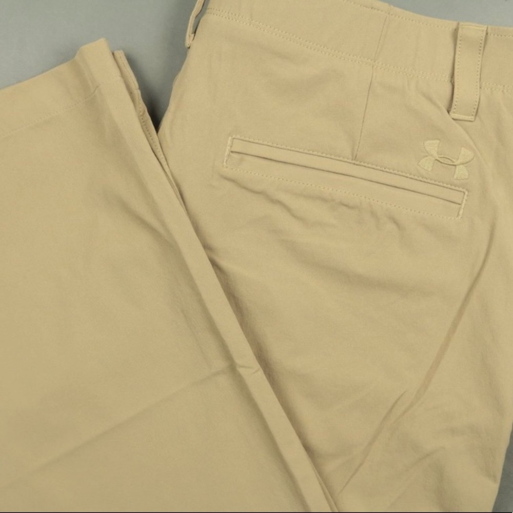 Under Armour UA Match Play Golf Pants in Tan Size 36